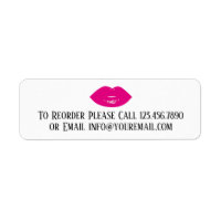 Hot Pink Lipstick Print Makeup Distributor Reorder