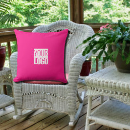 hot pink - Logo hinzufügen Kissen