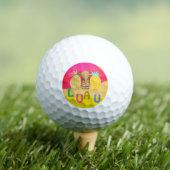 Hot Pink Luau Golfball (Insitu T-Shirt)
