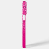 Hot Pink Luxury Glitzer und Ombre Case-Mate iPhone Hülle (Rückseite / Rechts)