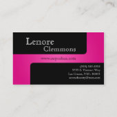 Hot Pink Make up Artist Palette Business Card Visitenkarte (Rückseite)