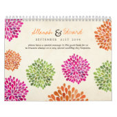 Hot Pink Mandarine & Limone Blumenzettel Kalender (Titelbild)