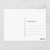 Hot Pink Mason Jars Wedding Danke Postcard Postkarte (Rückseite)