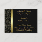 Hot-Pink-Masquerade-UAWG Visitenkarten Begleitkarte (Rückseite)