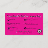 Hot-Pink-Massage-Day-Wellness-Center-Logo Beruflic Visitenkarte (Rückseite)
