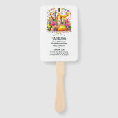 Hot-Pink Mexikanisches Fiesta Tequila Hochzeitspro Fächer (Vorderseite)