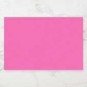 Hot Pink Mini Alkoholflaschenetikett (Einzelnes Label)