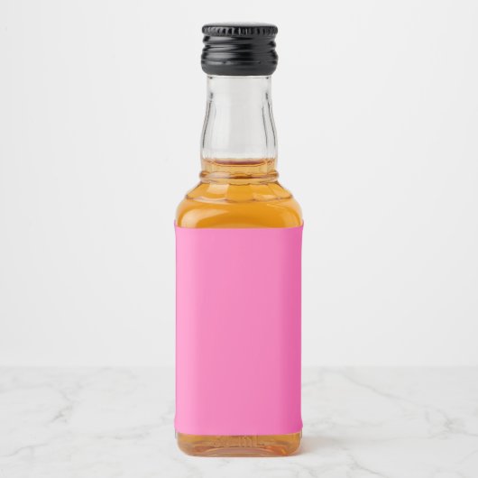 Hot Pink Mini Alkoholflaschenetikett (Vorderseite)