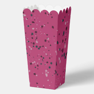Hot Pink mit Confetti Geschenkschachtel