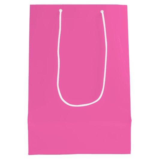 Hot Pink Mittlere Geschenktüte (Rückseite)