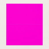 Hot Pink Modern fett hell farbenfroh schlicht tren Visitenkarten (Innenseite Aufgefaltet)