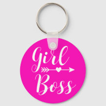 Hot Pink Modern Girl Boss