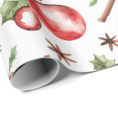 Hot Pink Modern Groovy Weihnachten Geschenkpapier (Rolleneckpunkt)