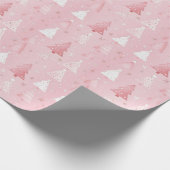 Hot Pink Modern Groovy Weihnachten Geschenkpapier (Ecke)