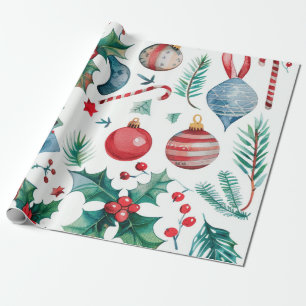 Hot Pink Modern Groovy Weihnachten Geschenkpapier