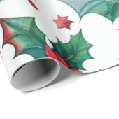 Hot Pink Modern Groovy Weihnachten Geschenkpapier (Rolleneckpunkt)