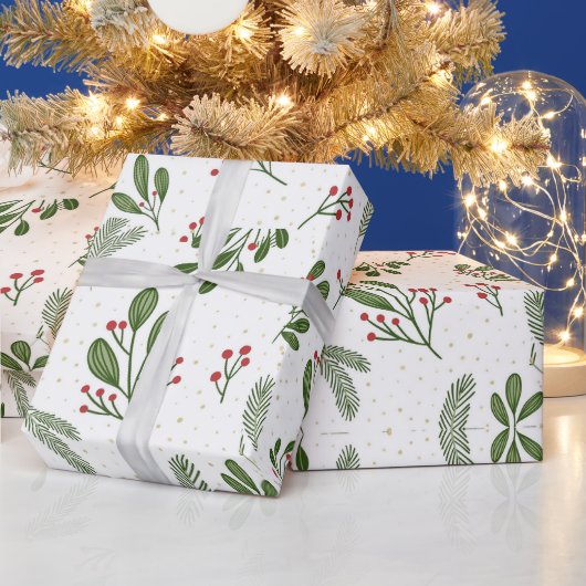 Hot Pink Modern Groovy Weihnachten Geschenkpapier (Feiertage)