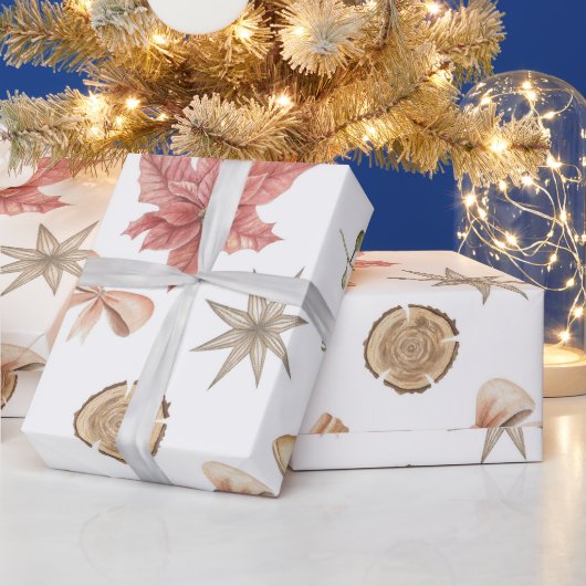 Hot Pink Modern Groovy Weihnachten Geschenkpapier (Feiertage)