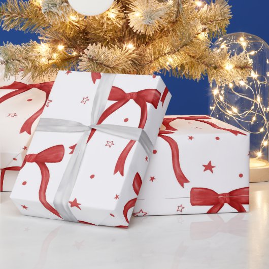 Hot Pink Modern Groovy Weihnachten Geschenkpapier (Feiertage)