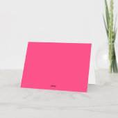 Hot Pink Moderne Typografie FotoCollage Neues Jahr (Rückseite)