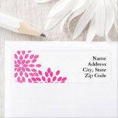 Hot Pink Modernes Blumenmuster (Insitu)