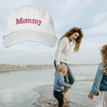 Hot Pink Mommy bestickte Baseballkappe