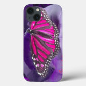 HOT PINK Monarch Butterfly iPad Case (Rückseite)