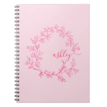 Hot Pink Monogram Girl's Back to School