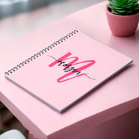 Hot Pink Monogram Girl's Back to School