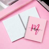 Hot Pink Monogram Girl's Back to School
