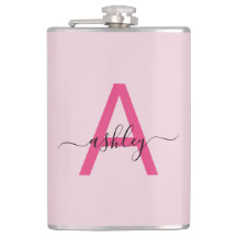 Hot Pink Monogram Girl's Junggeselinnen-Abschied