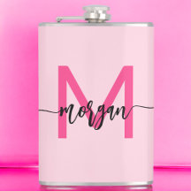 Hot Pink Monogram Girl's Junggeselinnen-Abschied