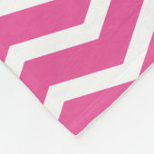 Hot Pink Monogram Name Keepake Zickzack Girls Fleecedecke (Ecke)