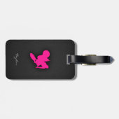 Hot Pink Motocross, Dirtbike Gepäckanhänger (Rückseite horizontal)