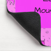 Hot Pink Mouse Pad mit Comical Dogs Mousepad (Ecke)
