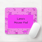 Hot Pink Mouse Pad mit Comical Dogs Mousepad (Mit Mouse)