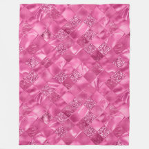 Hot Pink Multi-Texture Square Weave Muster