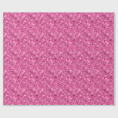 Hot Pink Multi-Texture Square Weave Muster Geschenkpapier (Flach)