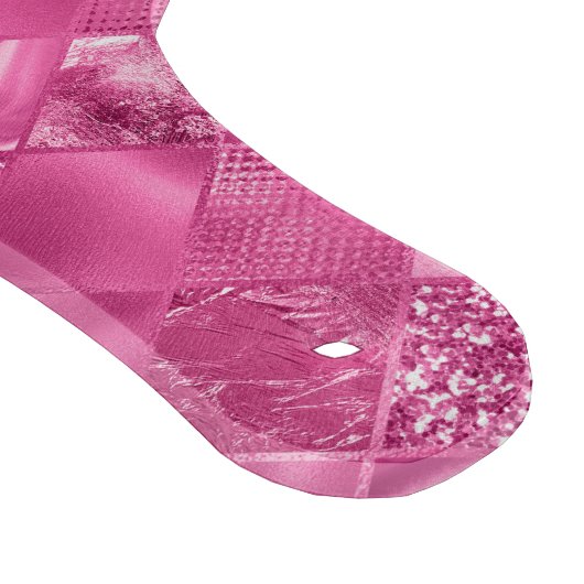 Hot Pink Multi-Texture Square Weave Muster Schneidebrett (Ecke)