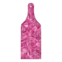 Hot Pink Multi-Texture Square Weave Muster