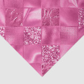 Hot Pink Multi-Texture Square Weave Muster Seidenpapier (Detail)