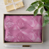 Hot Pink Multi-Texture Square Weave Muster Seidenpapier (Geschenk)