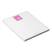 Hot Pink Nantucket (Sconset) Zip-Code Note Pad Notizblock (angewinkelt)