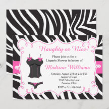Hot Pink Naughty oder Nice Lingerie Brautparty