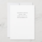 Hot Pink & Navy Blue Floral Graduation Party Einladung (Rückseite)