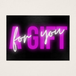 Hot Pink Neon Sign Geschenkgutschein