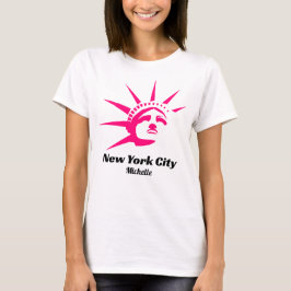 Hot Pink New York City Junggeselinnen-Abschied T-Shirt