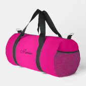 Hot Pink Ombre Duffle Bag (Rechte Ecke)