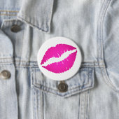 Hot Pink Ombre Kiss Button (Beispiel)
