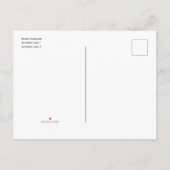 Hot Pink One in einem Melon, Niedliches Wassermelo Einladungspostkarte (Rückseite)